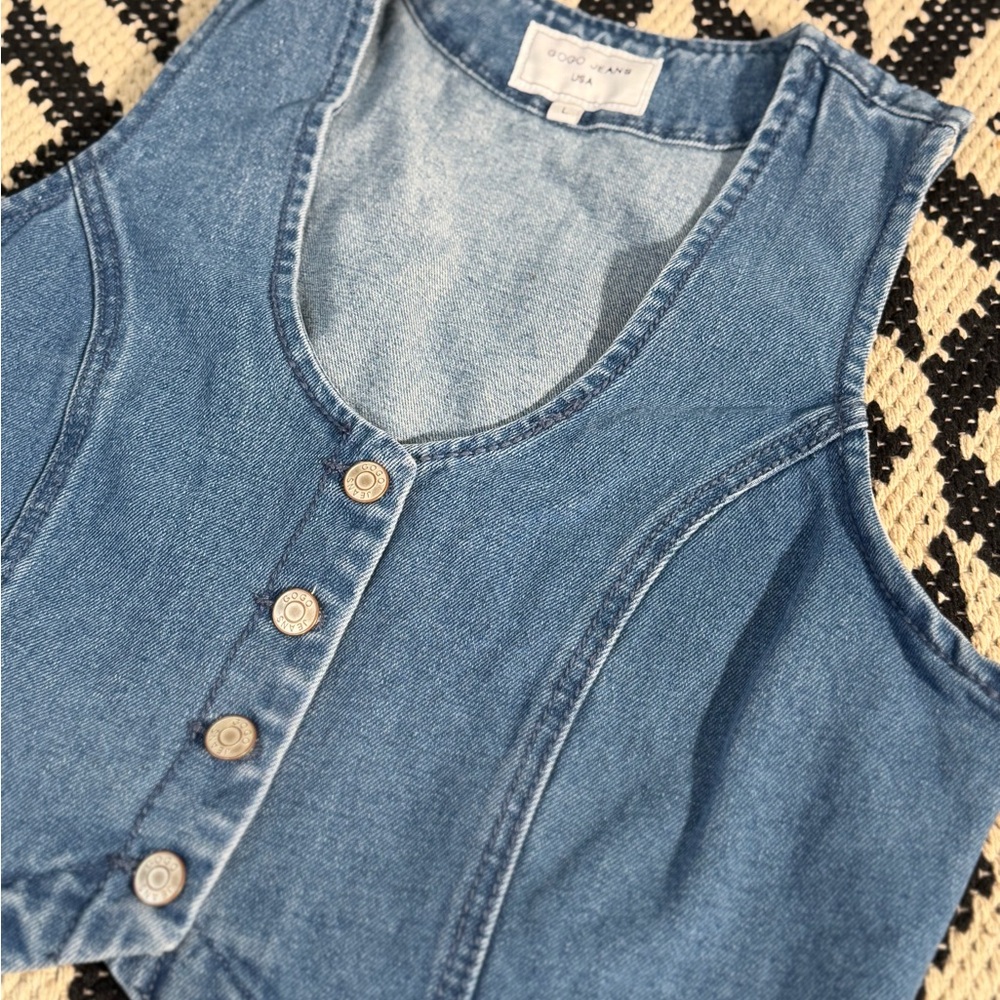Blue Denim Button Down Shirt